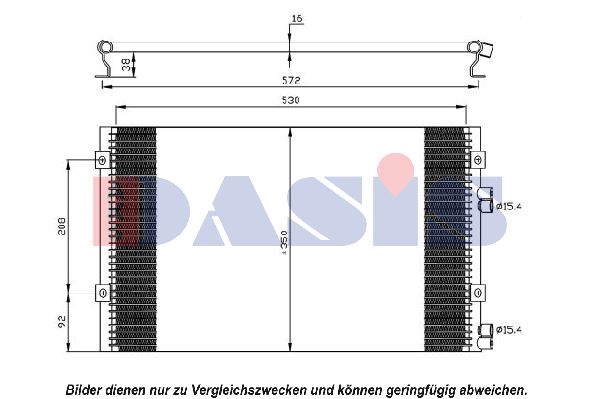 AKS DASIS Конденсатор, кондиционер 122022N